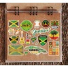 A5 Sticker Sheet Jamaica Vinyl Stickers - Caribbean Country Landmarks