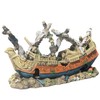 RVQIGYP Large Fish Tank Decoration Treasure Hunting Pirate Ship, Aquarium