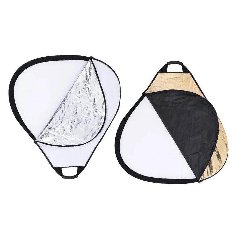 REFLEX CAMERA 5-in-1 Triangle Photography Reflector 30cm (11.8in) | Gold