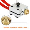 FEUNLEM 0.4mm 3D Printer Nozzle Cleaning Kit - 60PCS Stainless