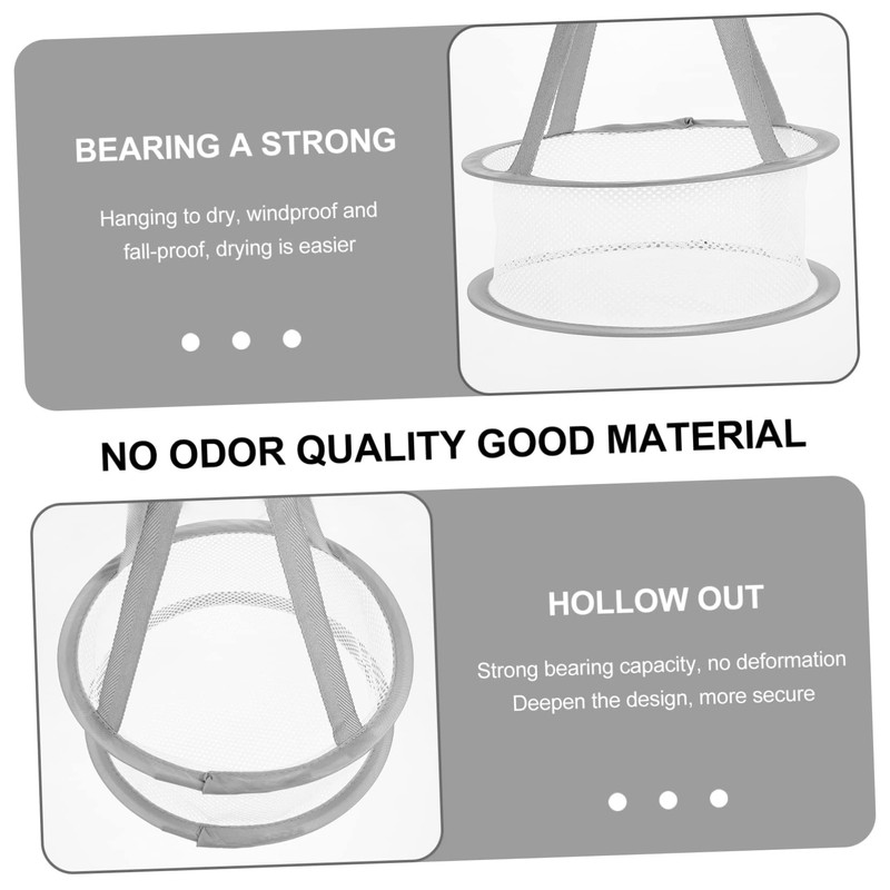 CHILDWEET 3Pcs Hanging Drying Net for Makeup Brushes Adjustable Cosmetic