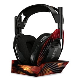 MightySkins Carbon Fiber Skin Compatible with Astro A50 Wireless Headphones + Base Station (Gen 4) - Spacial Overload | Protective, Durable Textured Carbon Fiber Finish | Easy to Apply