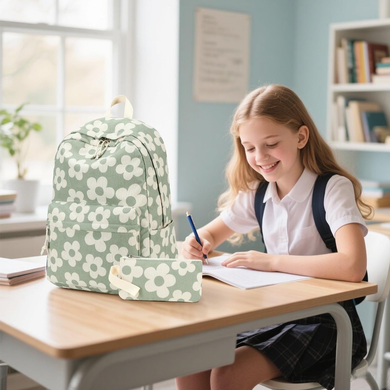 Bluboon School Backpack Teens Girls Boys Kids School Book Bags