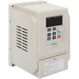 GCCSJ 2.2kw 3HP VFD Inverter AC 220V 12A Variable Frequency Drive Single Phase to 3 Phase Converter for Spindle Motor Speed Control(1 Phase Input and 3 Phase Output)