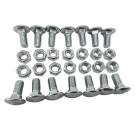 Camotokiit Bumper Bolts Kit Stainless Cap Front & Rear for 1964-1972 Chevelle,El Camino,Monte Carlo,GTO,Cutlass,Nova 28PC