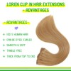 LORIEN Clip in Hair Extensions Real Human Hair, 14 Inch