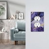 WUYOCHA Decorative Outlet Covers Modernity Abstract Purple Golden Marble 1