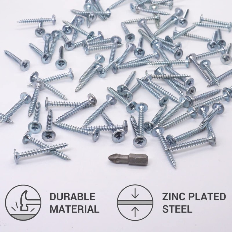 SKIR'CO (300 pcs) Zinc Plated Steel 4.0 x 35 mm
