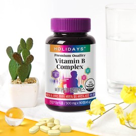 Holidays 1 bottle of Holidays Vitamin B Complex 90 tablets (3 month supply) / 홀리데이즈 비타민B 컴플렉스 90정 1병 (3개월분)