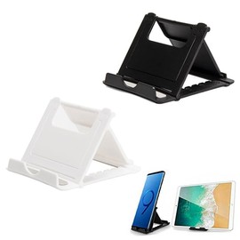 SGERUFZ 2 Stück Faltbarer Handy Ständer,Mini Tablet Handy Ständer Mehrwinkel Handy Halter tragbare Handy Halterung Handy Docks für den Schreibtisch Zuhause Filme und Videos ansehen(Weiß)
