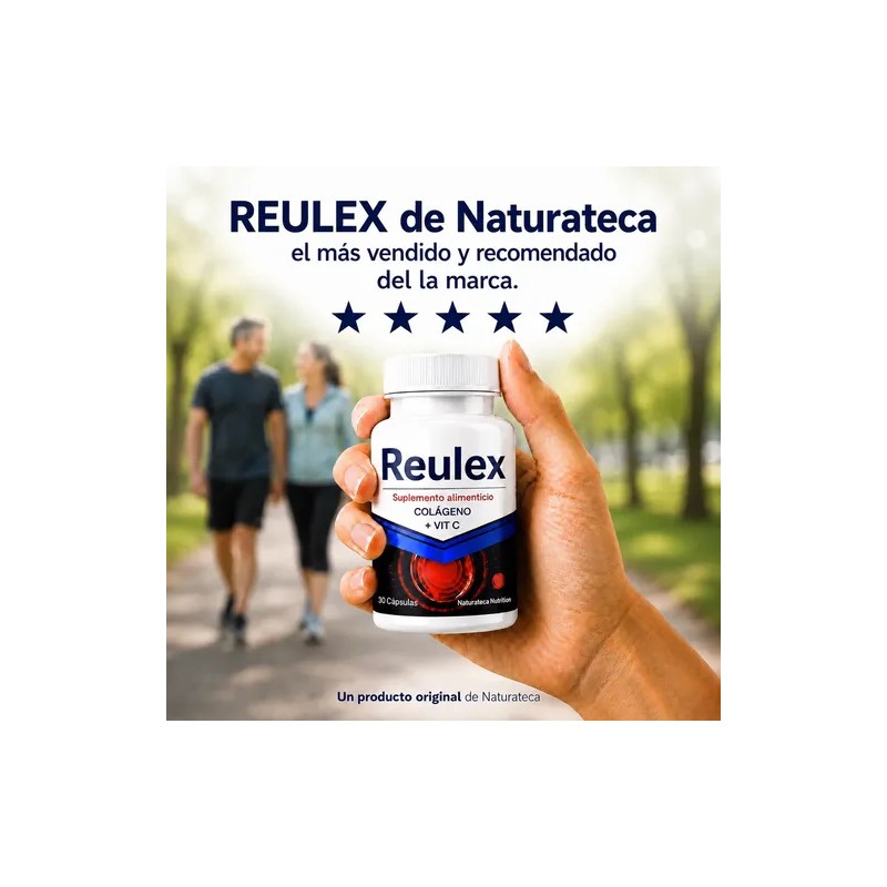 Reulex 1 Frasco 30 Cápsulas | Colageno Msm | Vitaminas