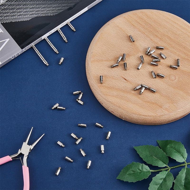 GORGECRAFT 54Pcs 12x5mm Photo Album Extension Screw Posts Scrapbook Extension