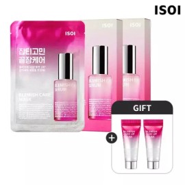 ISOI 블레미쉬 케어 마스크 잡티마스크팩) 1SET 10매)x2개 +블레미쉬케어업크림5mlx2) Blemish Care Mask Spot Mask Pack) 1SET 10 Sheets)x2 + Blemish Care Up Cream 5mlx2) [[0001]Basic Product]