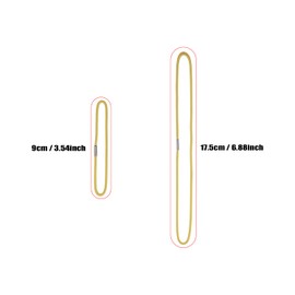 Mini Skater Travel Notebook Elastic Bands for Refillable Travel Journals Planners, Two Sizes, Pack of 10 (Gold, A5 & Passport Size)