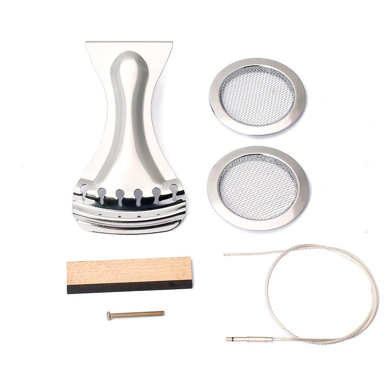 Alnicov Dobro Resonator Guitar Replacement Parts Cones Soundhole Screens Tailpiece