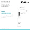 KRAUS Boden Kitchen Soap and Lotion Dispenser in Brushed Brass,