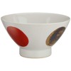 Hasamiyaki Wayama Kiln Kurawanka Rice Bowl, Red Round Crest