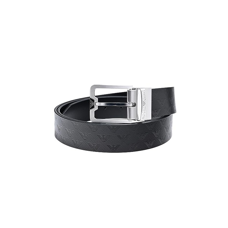Emporio Armani Y4S502 Y221E 81386 Men's Belt, Width 1.4 inches