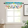 Homechoid Children's Day Curtain Valance for Windows/Living Room/Kitchen/Bathroom/Farmhouse, Kids Cartoon