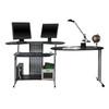 OneSpace Regallo Expandable L-Shaped Desk, Office Computer Desk with 2
