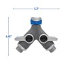 Orbit XL 2-Way Garden Hose Splitter – Dual Valves, Heavy-Duty