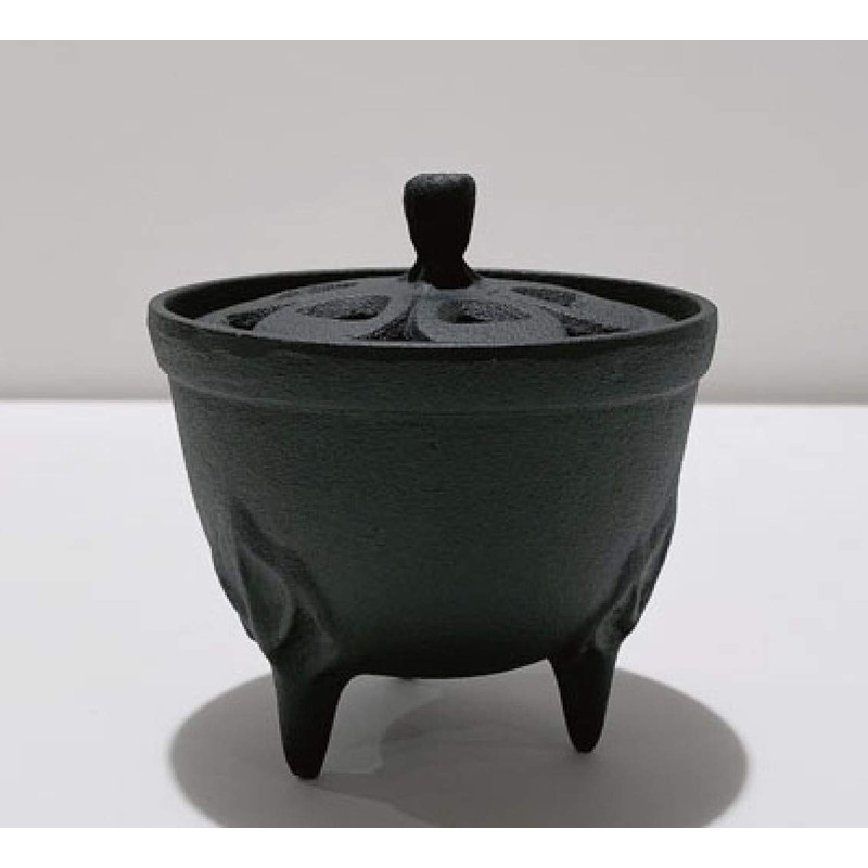 Iwachu 29206 Incense Burner, Petals, Black, Product Size: Φ3.3 x