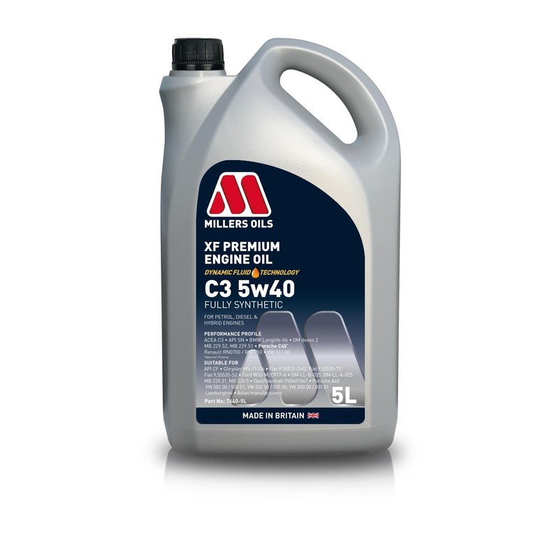 XF Premium C3 5w40 Fully Synthetic Motor Oil, 5 liters
