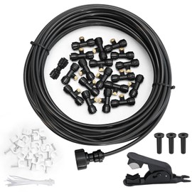 50 FT Misting System for Cooling Outdoor Mister System for Outside Patio Producing Water Mist in Backyard, Porch, Deck,Garden,Trampoline