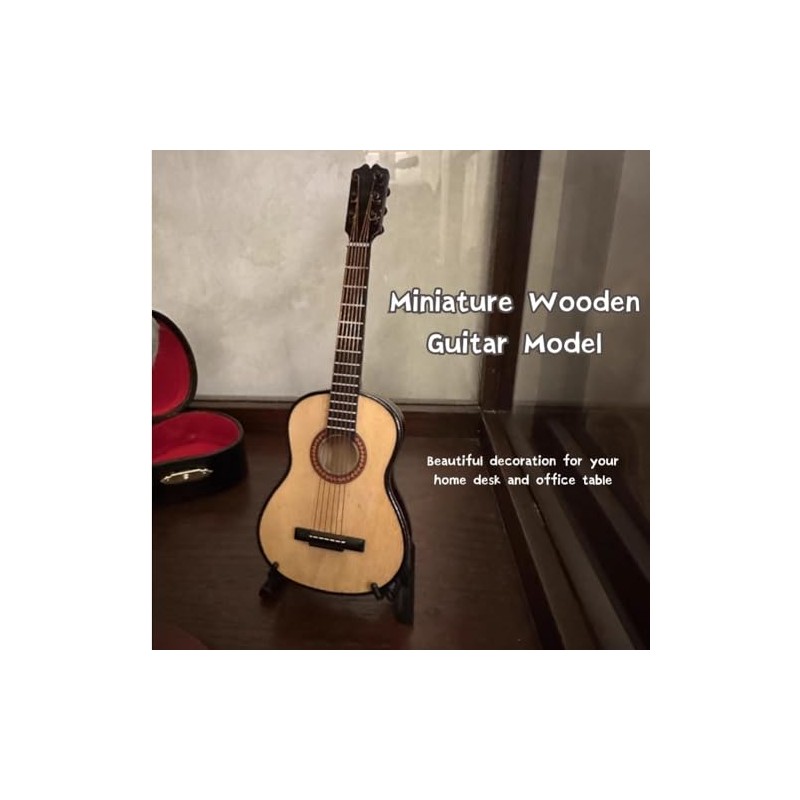 Hilitand Miniature Guitar for Guitar. Mini Musical Ornaments Handmade Home