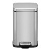 Eco Living Bote Basura Acero Inoxidable Apertura Pedal 11 L