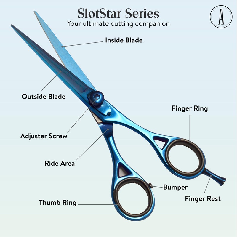ANDUSTRIAL - Professional Hair Cutting Scissors/Shears For Men/Women/Home/Salon - Premium