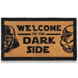 Welcome to The Dark Side Door Mat 30x17 Inch, S Wars Dark Side Welcome Mat for Covered Outdoor Decor, Nerd Doormat, Nerdy Doormat, Geek Décor