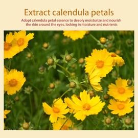 Generic 80 Pcs Calendula Under Eye Patches - Rejuvenating Eye Mask for Reducing Puffiness, Dark Circles, and Wrinkles - Hydrating Treatment for Tired Eyes