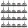 20 Pack Wire Cup Brush with 1/4-Inch Hex Shank, Rocaris