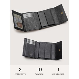 Lazarotti Bologna Leather Wallet 12 cm, black