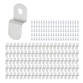 T Tulead Z Clips Canvas Clips Picture Frame Offset Clips 1/5",Pack of 100 with Screws