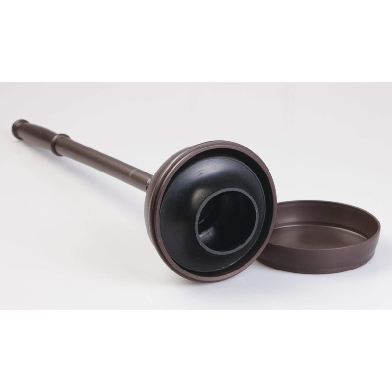 iDesign Kent Plastic Plunger with Cover Set for Master, Guest,
