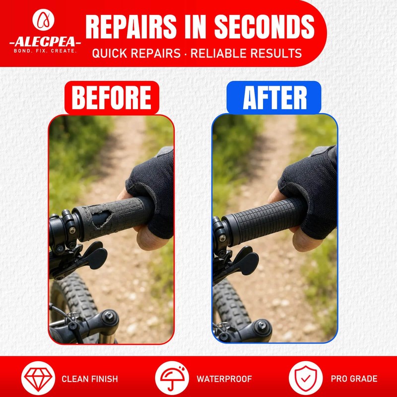 ALECPEA Grip Glue, 30g Thin Motorcycle Grip Glue with 3