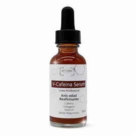V-Cafeína Serum Reafirmante con Colágeno, Matrixyl y Ácido Hialurónico 30 ml | Sérum Facial Anti-Edad Hidratante | Apariencia de Firmeza y Elasticidad | Uso Profesional y Diario