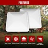 Jack Boss 2 Pack Set RV Vent Covers for Roof,