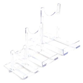 Leeds Display : BR50CT : 10 x Adjustable Sliding Plastic Stands : 5cm, 2" : Plate Support