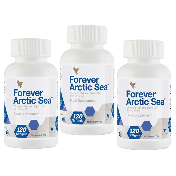 Forever Living Arctic Sea, paquete de 3 (360 softgels)