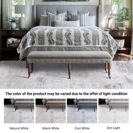 HOMBYS 6x9 Modern Area Rug for Living Room Bedroom, Large Boho Floor Carpet with Non-Slip Backing for Indoor Office Dining Room, Abstract Home Deco Non-Shedding, Camel, Machine Washable