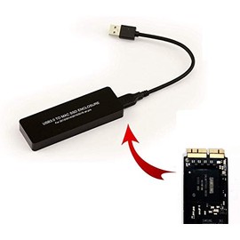 KALEA-INFORMATIQUE Converter Box ©-SSD for MACBOOK 13/14, 12, 16 Pin Female to USB 3.0) (USB3-MD711 MD712 6Gbps MD760 MD761 ME864 ME865 ME866 ME293 ME294 ME874 ...
