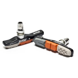 AWE® Triple Contour Alloy V Brake Pads with FREE Spare Pads worth £9.99* Grey/Orange/White 72mm