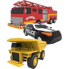 SplashEZ Mold Free Baby Bath Toys, No Hole Bath Toys for Toddlers, Bathtub Cars Set for Kids Ages 1-3, No Mold Floating Water Vehicles Set for Pool, BPA-Free, Safe, Fun, Infant Ages 1 3 6 12 18 Months