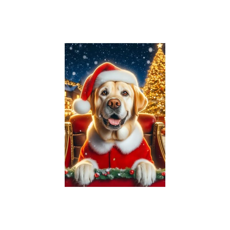 Yellow Labrador - Best of Breed DCR Christmas Garden Flag