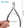 Cuticle Trimmer 3/4 Jaw Extremely Sharp Cuticle Nippers Scissors Stainless