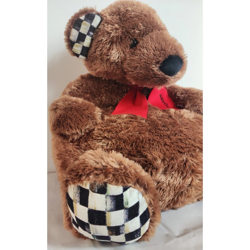 Mackenzie Plush Mac Bear Chair Childs 22" Tall, Brown, Handmade