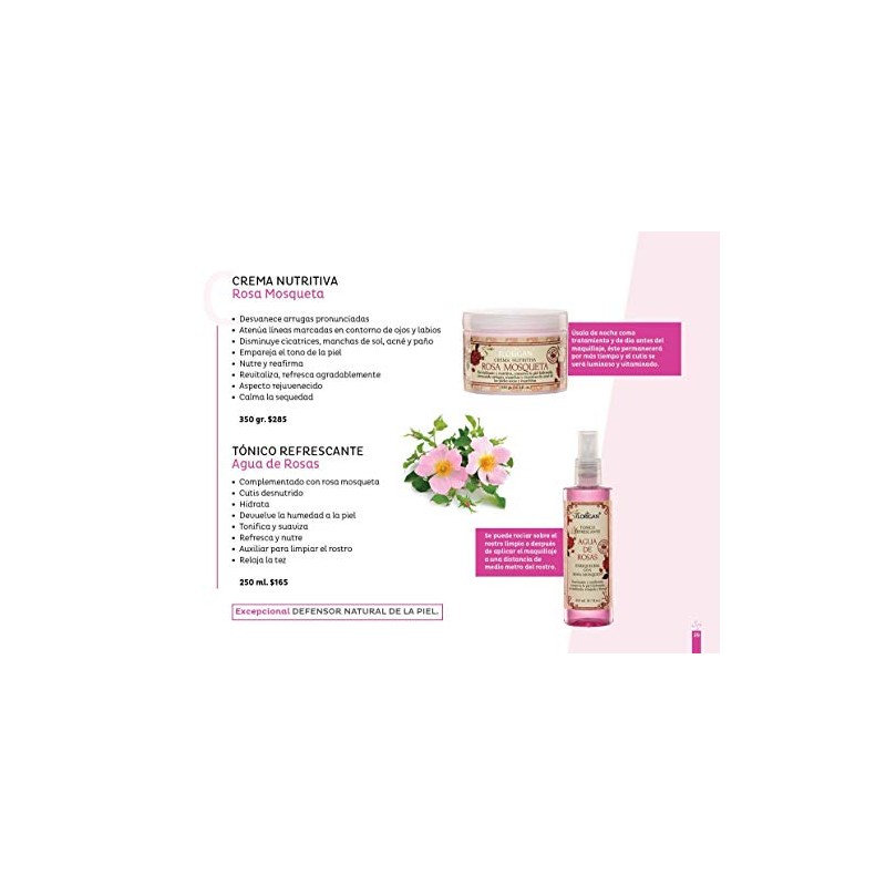Tonico Refrescante Linea Hidratante de Extractos de Rosas